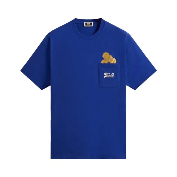 Футболка Kith Treats Hanukkah Gelt Coins Pocket 'Current', синий