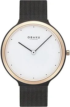 Fashion наручные  мужские часы Obaku V269GXMWMB. Коллекция Ultra Slim