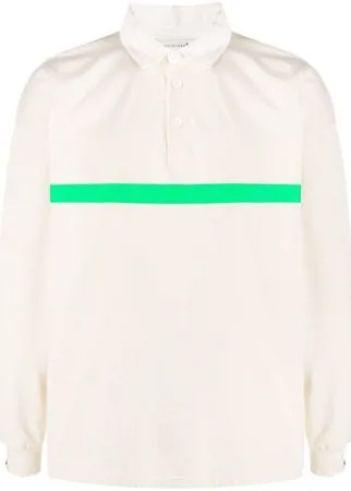 Mackintosh рубашка поло с длинными рукавами и контрастной полоской