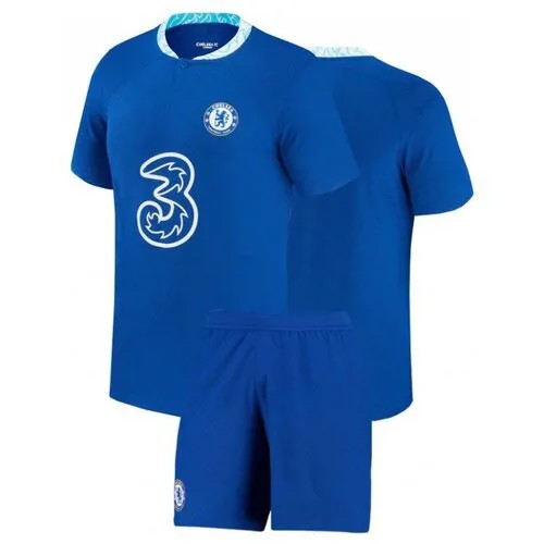 Форма NO NAME футбольная, футболка и шорты, размер 48, синий