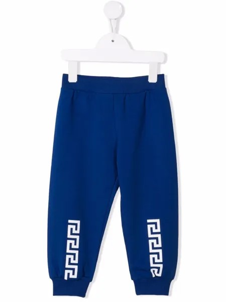Versace Kids спортивные брюки с узором Greca