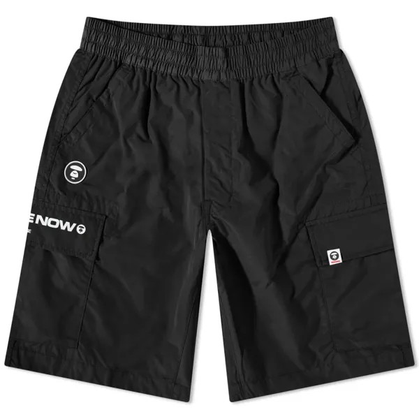 Силиконовые шорты карго AAPE Now, черный