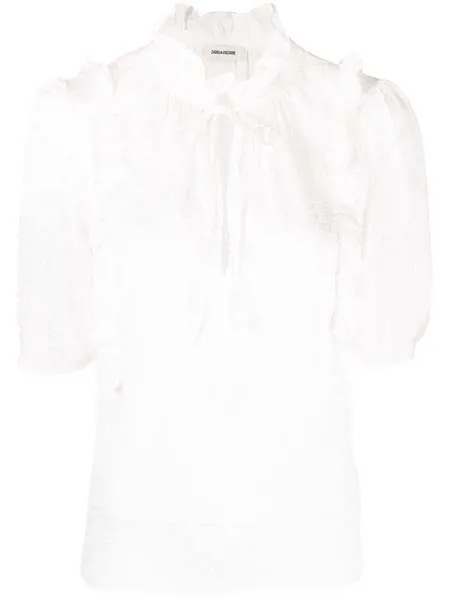Zadig&Voltaire блузка с оборками