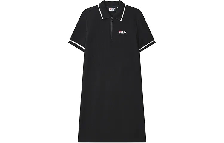 FILA Женские шорты-платье с рукавами, цвет Black