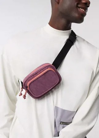 Фиолетово-розовая сумка-кошелек через плечо ASOS DESIGN-Фиолетовый