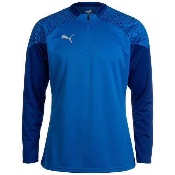 Лонгслив Puma teamCUP 1/4 Zip, синий