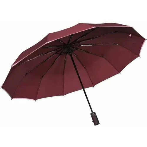 Однотонный зонт унисекс автомат Arman Umbrella, вишневый