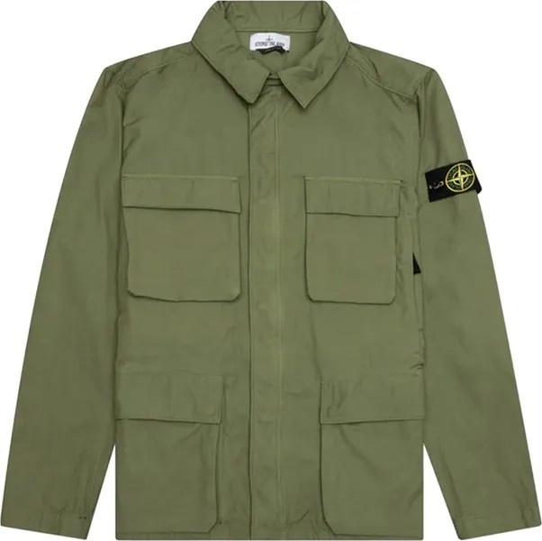 Куртка Stone Island Field Jacket 'Olive', зеленый