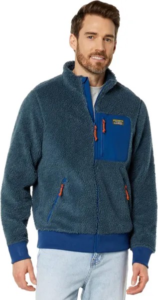 Куртка Bean's Sherpa Fleece Jacket Regular L.L.Bean, цвет Storm Blue/Collegiate Blue