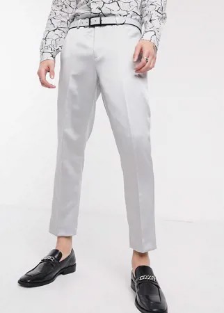 Серебристые брюки Twisted Tailor-Серебряный