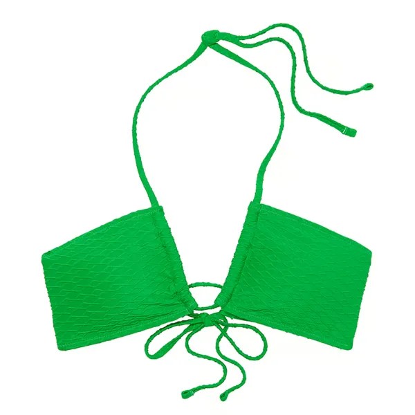 Топ бикини Victoria's Secret Swim Mix & Match Multiway Halter Fishnet, зеленый