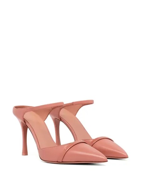 Malone Souliers кожаные мюли Uma 90 мм, розовый