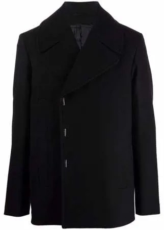 Givenchy шерстяной пиджак асимметричного кроя