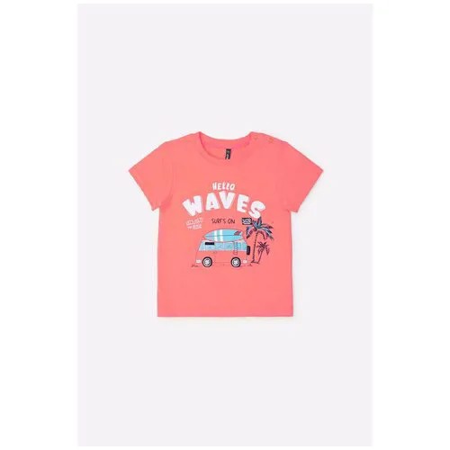 Хлопковая футболка с принтом Crockid КР 301229/к280 Розовый 68