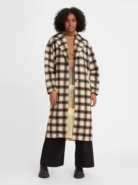 Пальто женское Levi's Women Agnes Wool Coat коричневое XS
