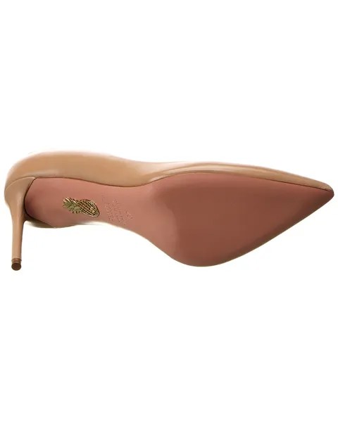 Кожаные туфли Aquazzura Purist 85, коричневый