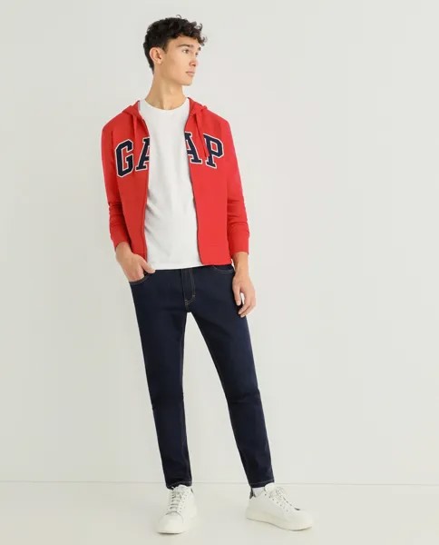 Красная мужская спортивная куртка с капюшоном Gap, красный