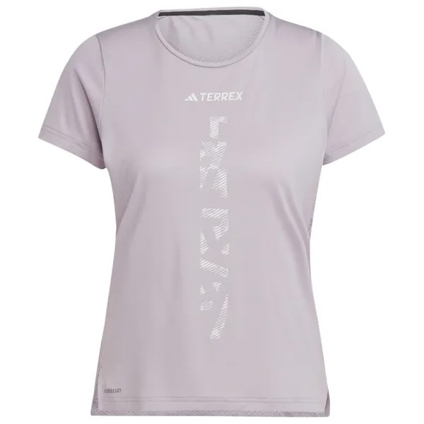 Беговая рубашка Adidas Terrex Women's Terrex Agravic Shirt, цвет Preloved Fig