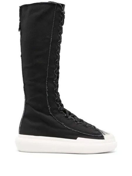 Y-3 ботинки Nizza с эффектом потертости, черный