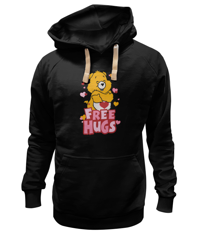 Худи Printio Free hugs черное 2XL