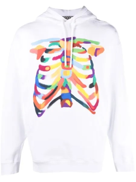 Marcelo Burlon County of Milan худи с графичным принтом, белый