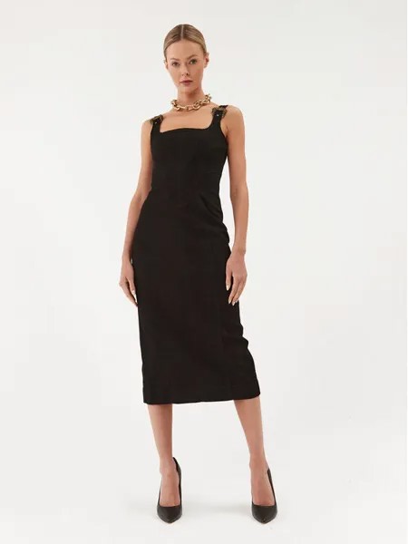 Джинсовое платье узкого кроя Versace Jeans Couture, черный