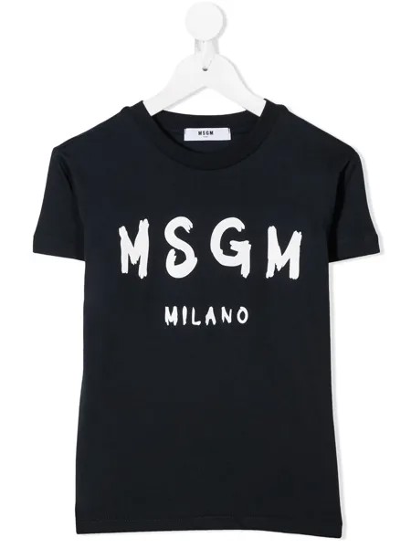 MSGM Kids футболка с логотипом
