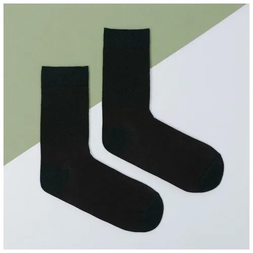 Носки  унисекс SL Russian Brand, 1 пара, классические, размер 41, черный, зеленый