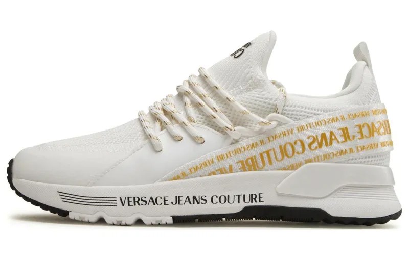 Кроссовки Couture Dynamic с логотипом и ремешком Versace Jeans