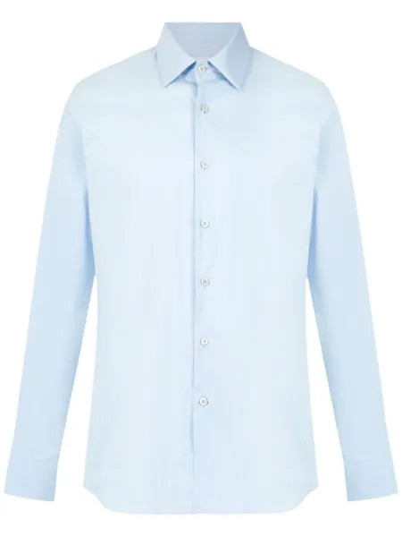 Prada long sleeve shirt, синий