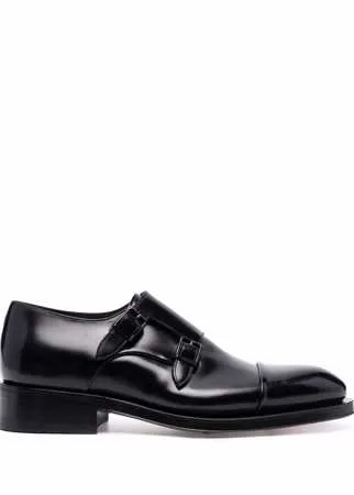 Santoni туфли монки с пряжками