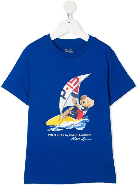Ralph Lauren Kids футболка с принтом и логотипом