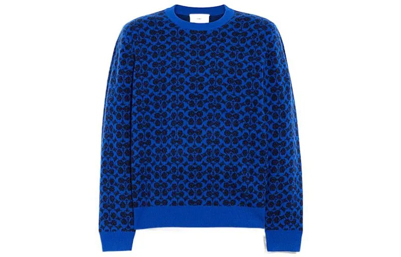 COACH Мужской кашемировый свитер, цвет Bright Blue