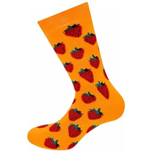 Мужские носки MELLE, классические, фантазийные, размер Unica (40-45), оранжевый