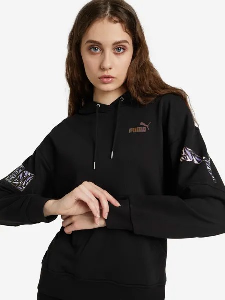 Худи женская PUMA Power Nova Shine, Черный