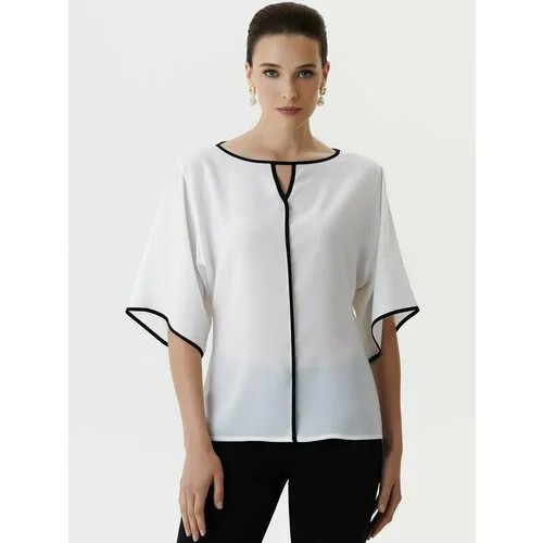 Блуза Арт-Деко, размер 48, белый
