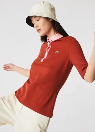Женская рубашка-поло Lacoste Slim fit из хлопка