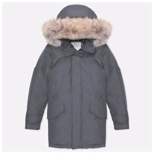 Мужская куртка парка Woolrich Polar High Collar Fur чёрный , Размер XXL
