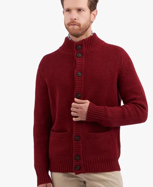 Шерстяной кардиган Brooks Brothers, бордовый