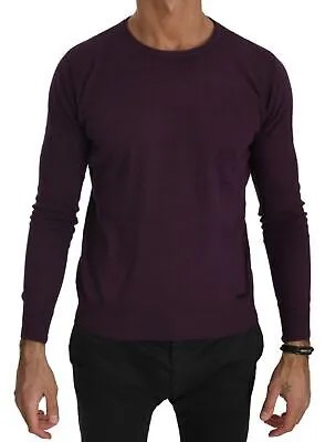 A DEEP Sweater Хлопковый фиолетовый пуловер с круглым вырезом и длинными рукавами IT46/US36/S Рекомендуемая розничная цена 300 долларов США