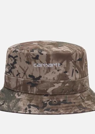 Панама Carhartt WIP Script Bucket 7.7 Oz, цвет камуфляжный, размер M-L