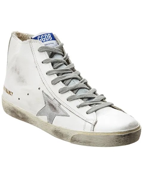 Кожаные высокие кеды Golden Goose Francy, белый