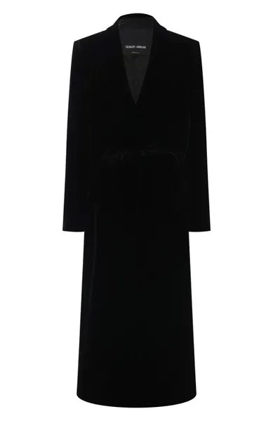 Пальто из вискозы и шелка Giorgio Armani