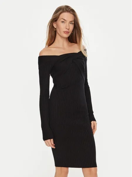 Коктейльное платье узкого кроя Guess, черный