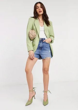 Зеленый пиджак ASOS DESIGN-Зеленый цвет