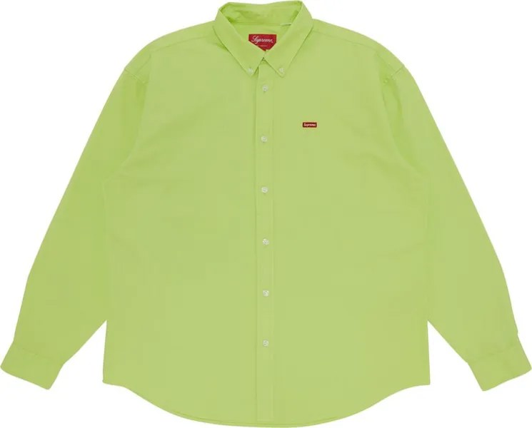 Рубашка Supreme Small Box Shirt 'Bright Green', зеленый