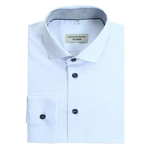 Школьная рубашка COLLETTO BIANCO, размер 31 128-134, белый