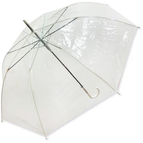 Зонт-трость Popular, бесцветный, белый