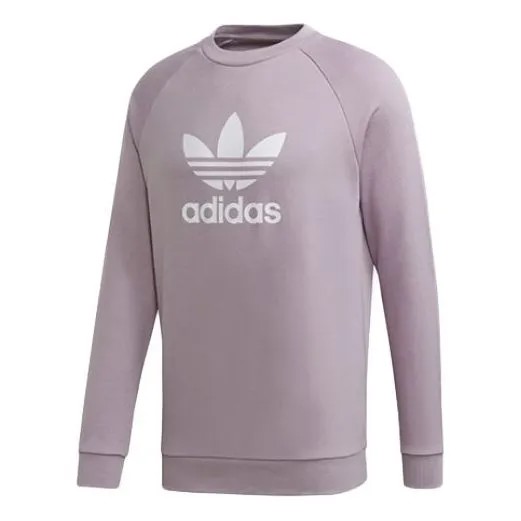 Толстовка adidas originals Trefoil Warm-up Crew Sweatshirt Light Purple, цвет lavender