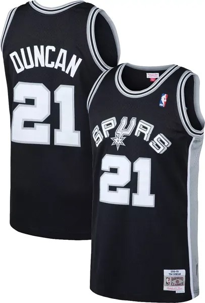 Мужская майка Mitchell & Ness San Antonio Spurs Tim Duncan # 21 Swingman